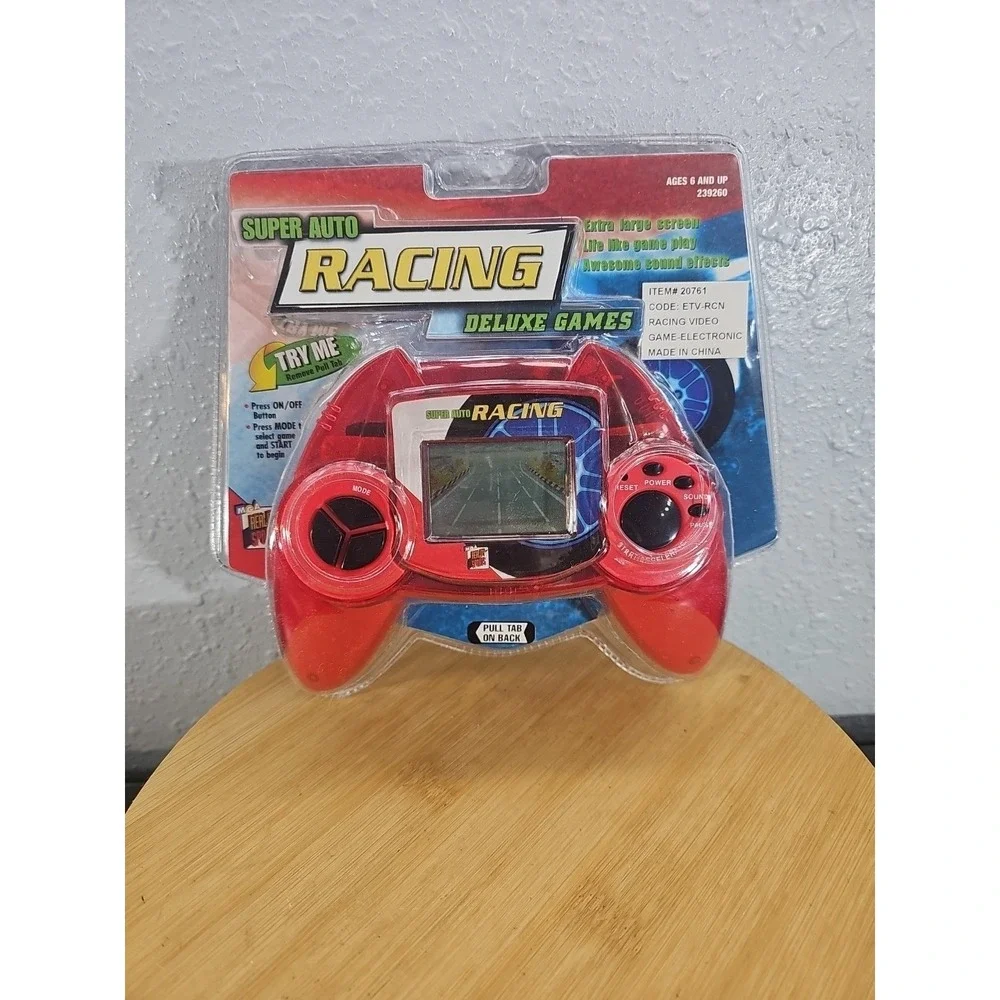 MGA Entertainment Super Auto Racing Handheld Electronic‎ Game LCD Red - New 1999